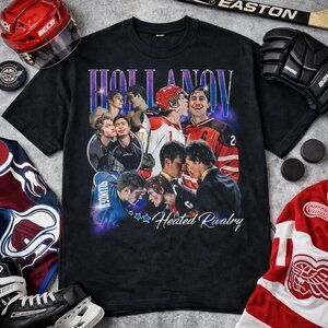 Hollanov Heated Rivalry Vintage Bootleg Tee | Hockey Romance Book Fan Shirt